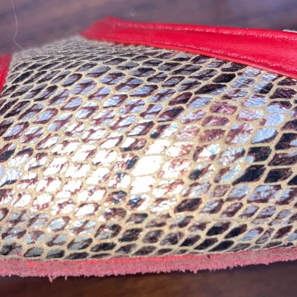 Argentine Tango Darcos Red and Tan Women's Heels 39 - Picture 7 of 10